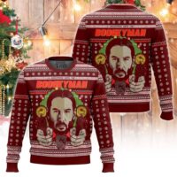 Hooktab John Wick The Boogeyman Ugly Christmas Sweater