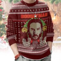 Hooktab John Wick The Boogeyman Ugly Christmas Sweater