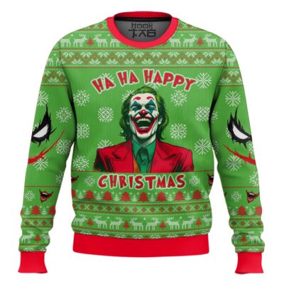 Joker Happy Christmas Ugly Christmas Sweater