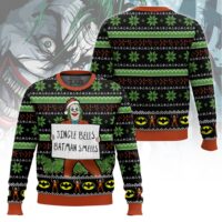 Hooktab Joker Jingle Bells Batman Smells Ugly Christmas Sweater