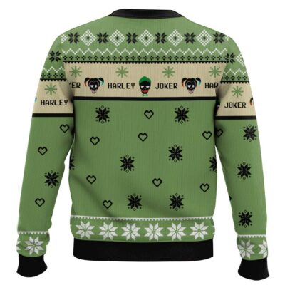 Hooktab Joker X Harley Quinn Ugly Christmas Sweater