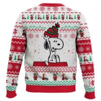 Hooktab Joy Of Giving The Charlie Brown and Snoopy Show Ugly Christmas Sweater