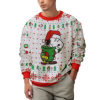 Hooktab Joyful Moment The Charlie Brown and Snoopy Show Ugly Christmas Sweater