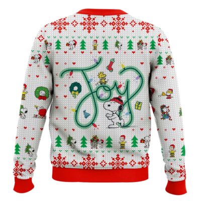 Hooktab Joyful Moment The Charlie Brown and Snoopy Show Ugly Christmas Sweater