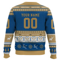 Hooktab Kansas City Royals - Custom Name And Number Ugly Sweater
