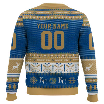 Hooktab Kansas City Royals – Custom Name And Number Ugly Sweater