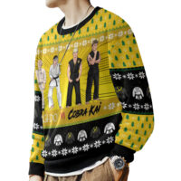 Hooktab Karate Kid vs Cobra Kai Ugly Christmas Sweater