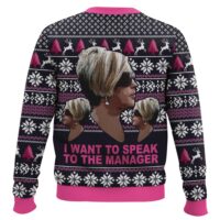 Hooktab Karen Want To Speak To Manager Meme Ugly Christmas Sweater