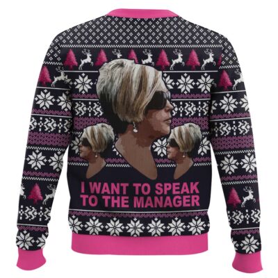 Hooktab Karen Want To Speak To Manager Meme Ugly Christmas Sweater