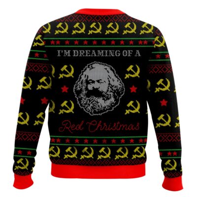 Hooktab Karl Marx “I’m Dreaming Of A Red Christmas” Ugly Christmas Sweater