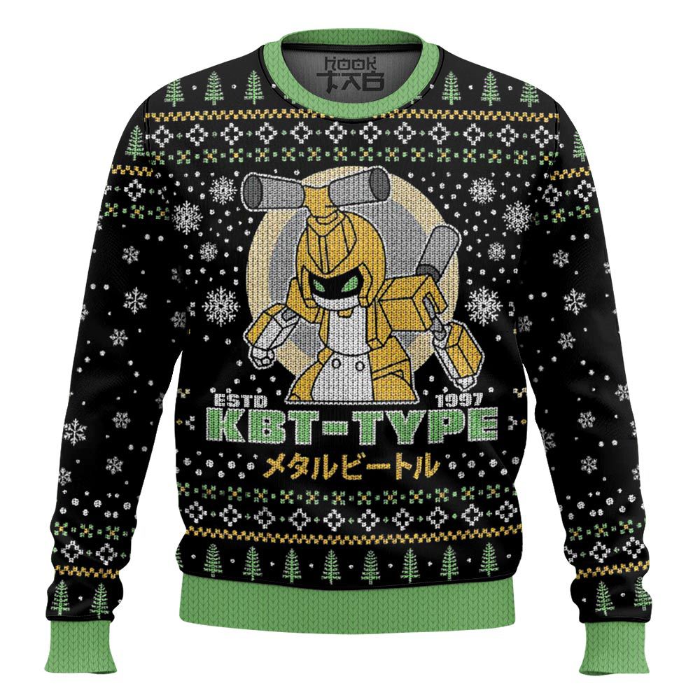 Hooktab KBT-Type Medabots 1997 Ugly Christmas Sweater Hooktab KBT-Type Medabots 1997 Ugly Christmas Sweater
