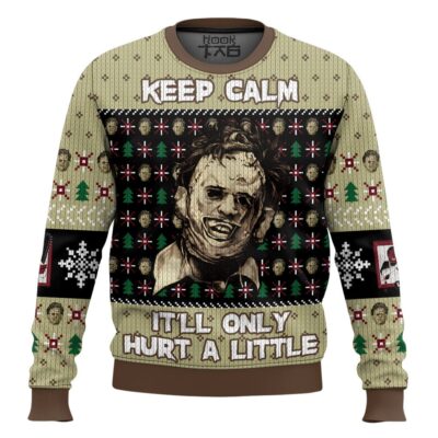 Keep Calm The Texas Chain Saw Massacre Ugly Christmas Sweater