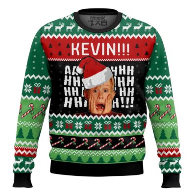 Kevin Ahh Home Alone Ugly Christmas Sweater