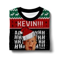 Hooktab Kevin Ahh Home Alone Ugly Christmas Sweater