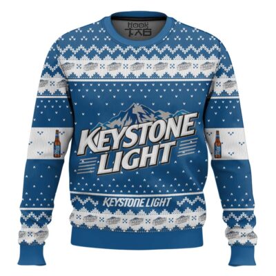 Keystone Light American Beer Ugly Christmas Sweater
