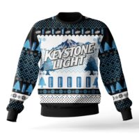 Hooktab Keystone Light Beer Ugly Christmas Sweater