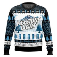 Hooktab Keystone Light Beer Ugly Christmas Sweater