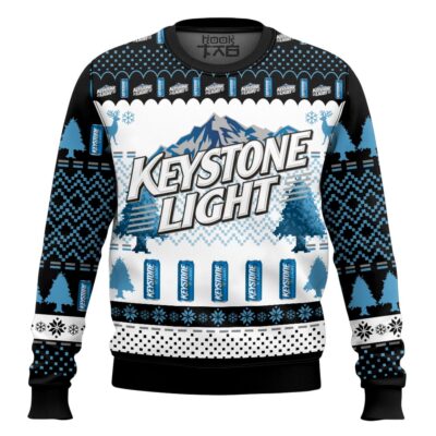 Keystone Light Beer Ugly Christmas Sweater