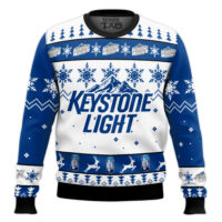 Hooktab Keystone Light Brews Ugly Christmas Sweater