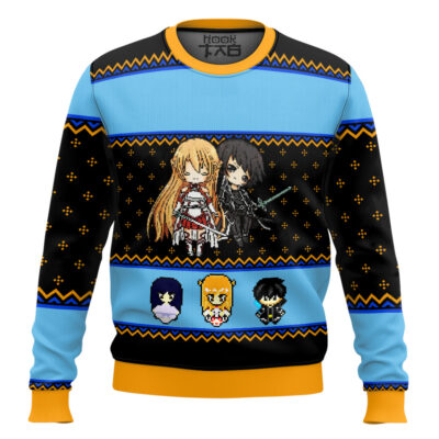 Kirito Asuna Sword Art Online Ugly Christmas Sweater