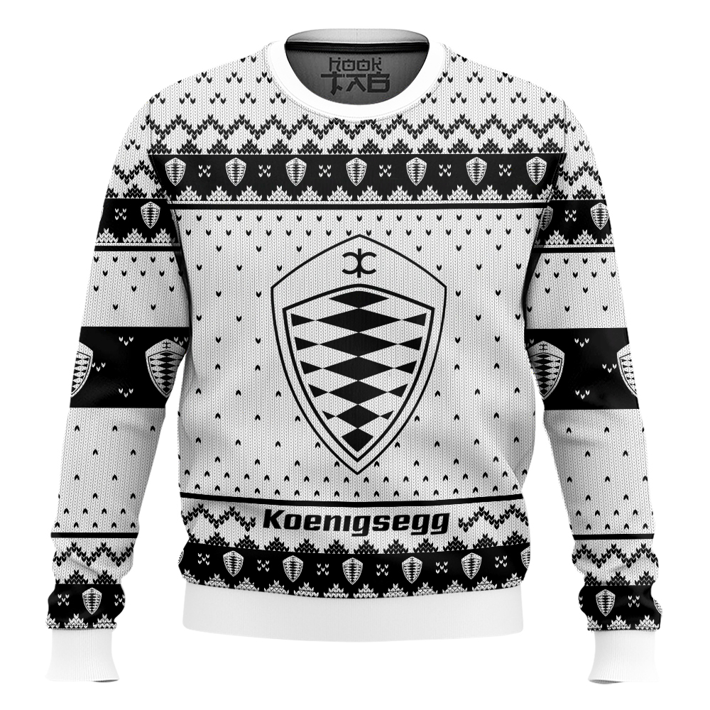 Hooktab Koenigsegg Ugly Christmas Sweater Hooktab Koenigsegg Ugly Christmas Sweater
