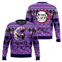 Hooktab Kokushibo Ugly Christmas Sweater