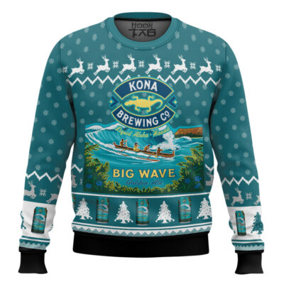 Kona Brewing Co Big Wave Ugly Christmas Sweater