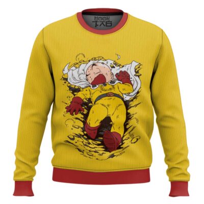 Krillin One Punched Man Dragon Ball Ugly Christmas Sweater
