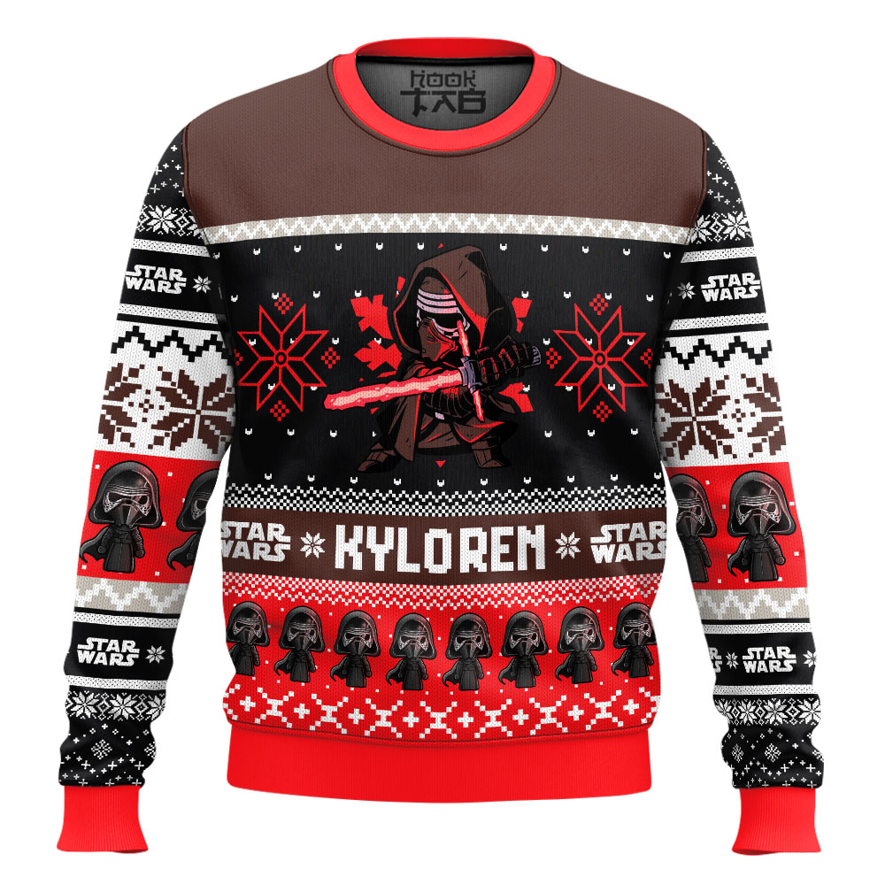 Hooktab Kylo Ren Star Wars Ugly Christmas Sweater Hooktab Kylo Ren Star Wars Ugly Christmas Sweater
