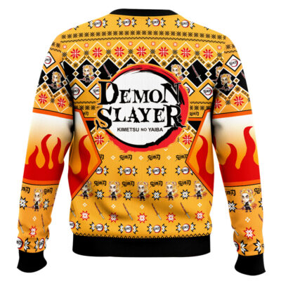 Hooktab Kyojuro Rengoku Ugly Christmas Sweater