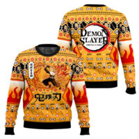 Hooktab Kyojuro Rengoku Ugly Christmas Sweater