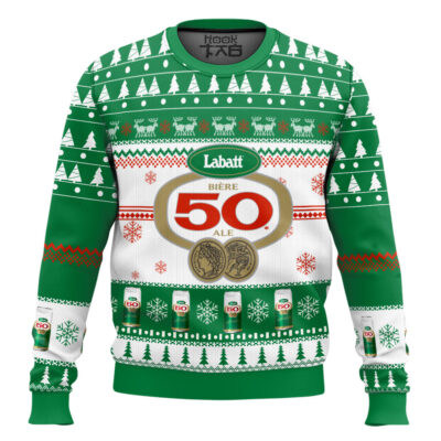 Labatt 50 Canadian Beer Ugly Christmas Sweater