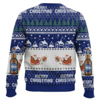 Hooktab Labatt Blue Beer Merry Christmas Ugly Christmas Sweater