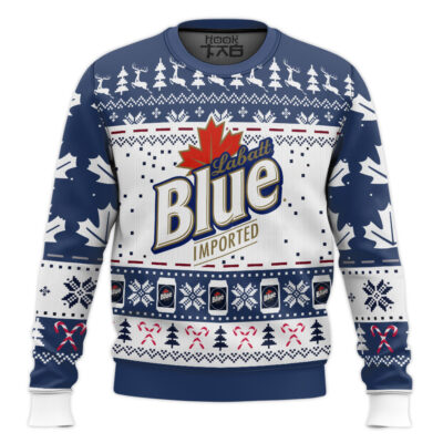 Labatt Blue Beer Ugly Christmas Sweater