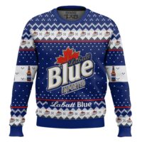 Hooktab Labatt Blue Imported Beer Ugly Christmas Sweater
