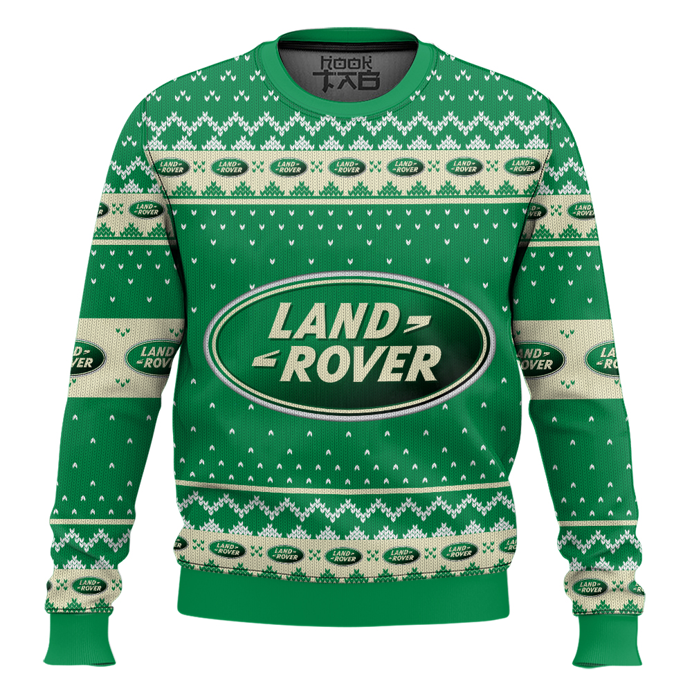 Hooktab Land Rover Ugly Christmas Sweater Hooktab Land Rover Ugly Christmas Sweater