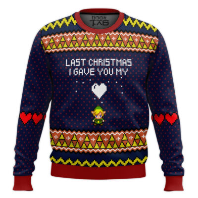 Last Christmas I Gave You My Heart Zelda Ugly Christmas Sweater