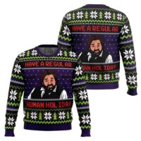 Hooktab Laszlo Cravensworth Human Holiday What We Do In The Shadows Ugly Christmas Sweater