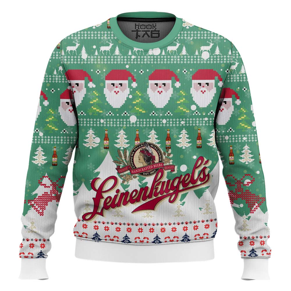 Hooktab Leinenkugel’s Handcrafted Beer Ugly Christmas Sweater Hooktab Leinenkugel’s Handcrafted Beer Ugly Christmas Sweater