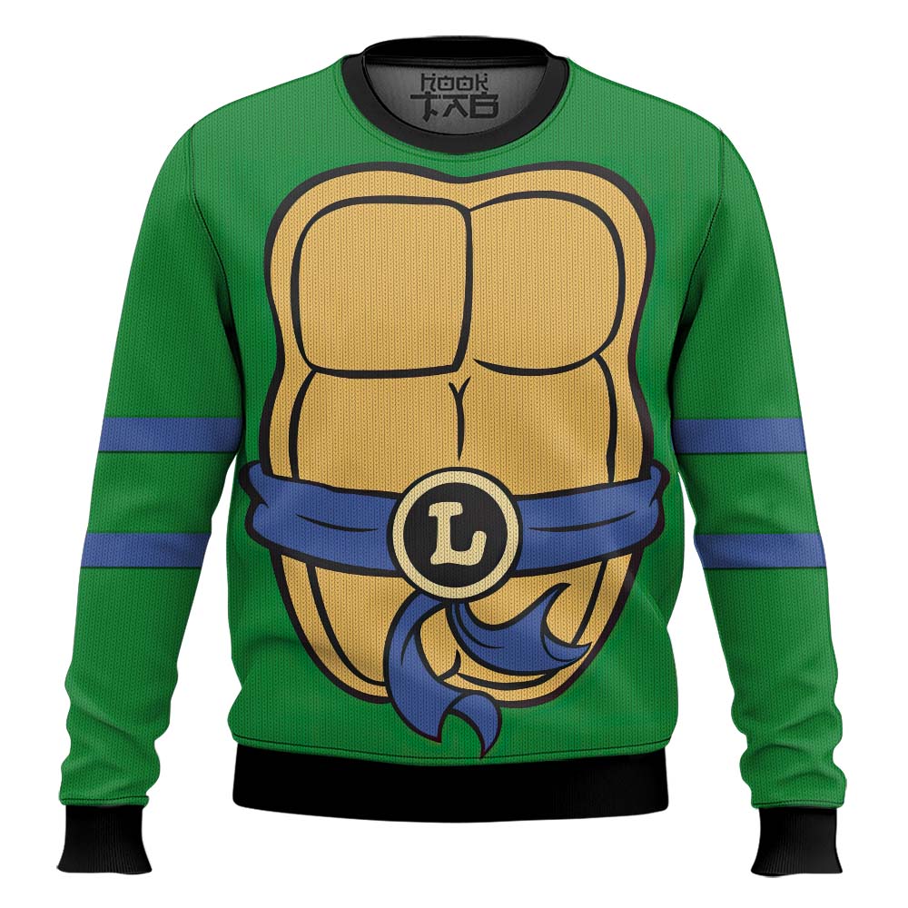 Hooktab Leo Outfit Teenage Mutant Ninja Turtles Ugly Christmas Sweater Hooktab Leo Outfit Teenage Mutant Ninja Turtles Ugly Christmas Sweater
