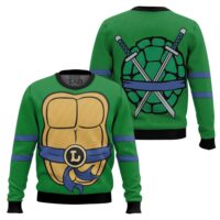 Hooktab Leo Outfit Teenage Mutant Ninja Turtles Ugly Christmas Sweater