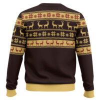 Hooktab Leonardo Dicaprio Cats And Wine Make Everything Fine Ugly Christmas Sweater