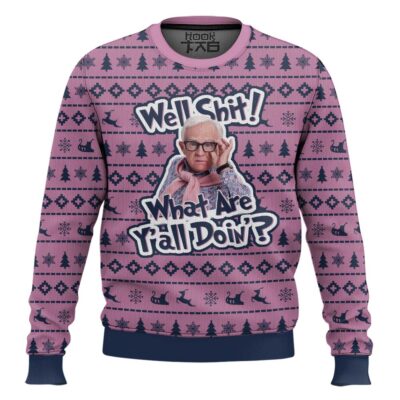Leslie Jordan Well Shit What Are Yall Doin Ugly Christmas Sweater