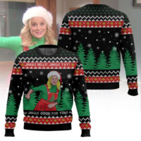 Hooktab Leslie Knope Jingle Bells Jingle Yay Parks And Recreation Ugly Christmas Sweater