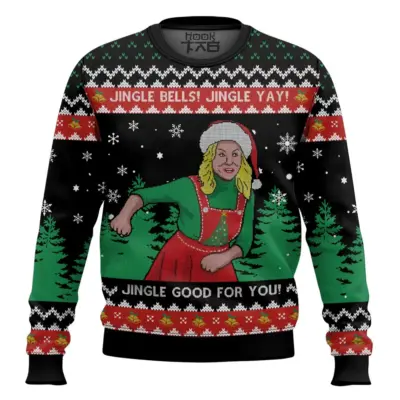 Leslie Knope Jingle Bells Jingle Yay Parks And Recreation Ugly Christmas Sweater