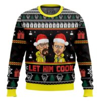 Hooktab Let Him Cook Breaking Bad Ugly Christmas Sweater