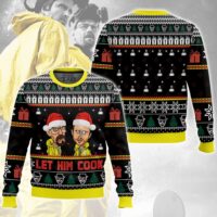 Hooktab Let Him Cook Breaking Bad Ugly Christmas Sweater