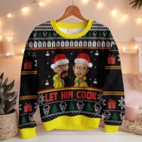 Hooktab Let Him Cook Breaking Bad Ugly Christmas Sweater