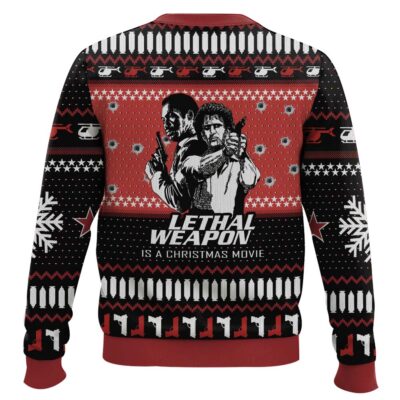 Hooktab Lethal Weapon Is A Christmas Movie Ugly Christmas Sweater