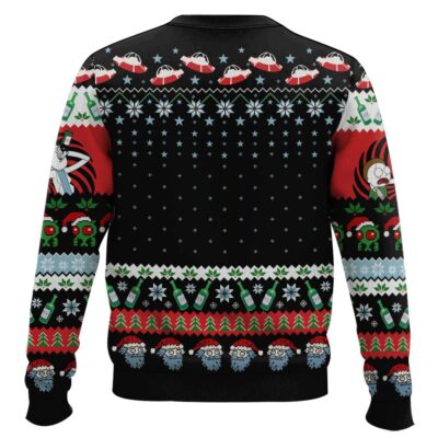 Hooktab Let’s Get Schwifty Rick And Morty Ugly Christmas Sweater